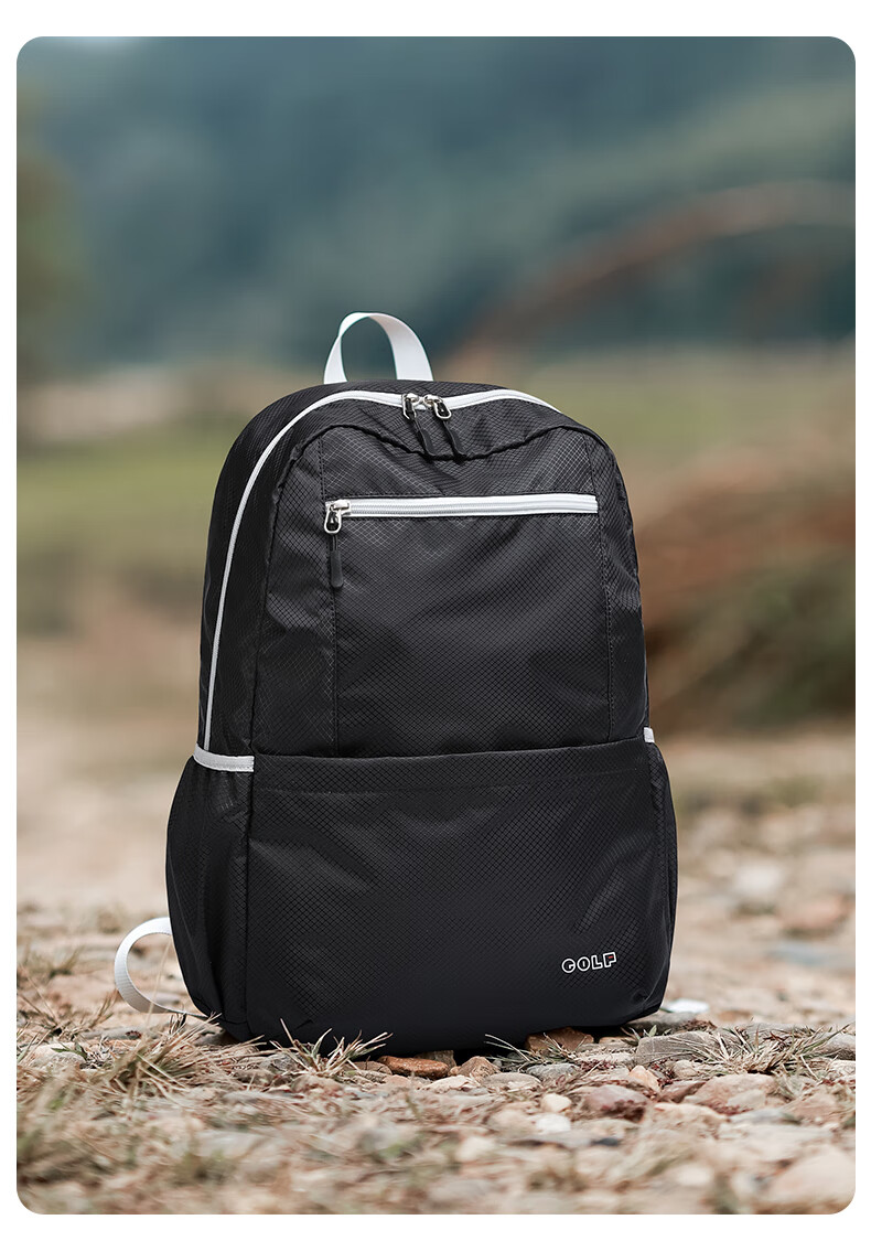 GOLF Foldable Backpack for Women And Men, Lightweight Water-Resistant Travel Bag, Outdoor Hiking Sports Fitness Pack 28