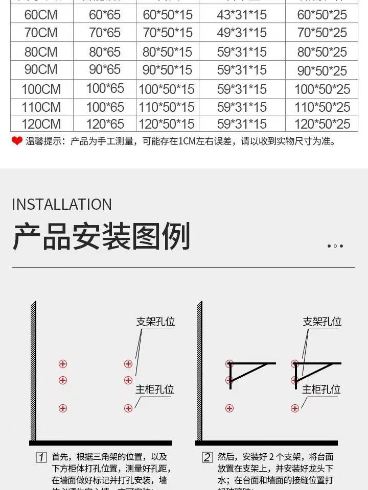 佰亭（PORITIN）2024新款奶户型洗脸盆卫浴洗手盆60cm油风可丽耐一体盆浴室柜卫浴洗脸盆小户型洗手盆 60cm 可丽耐智能圆镜款详情图片17