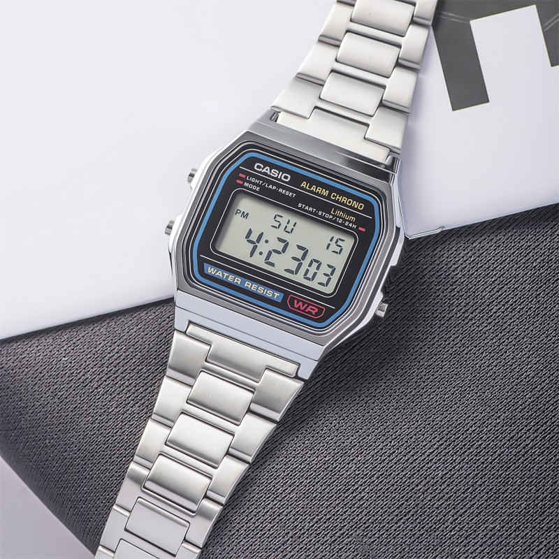 casio卡西欧 海外代购小方表小方块a158wa1 f-91w la670电子手表男女