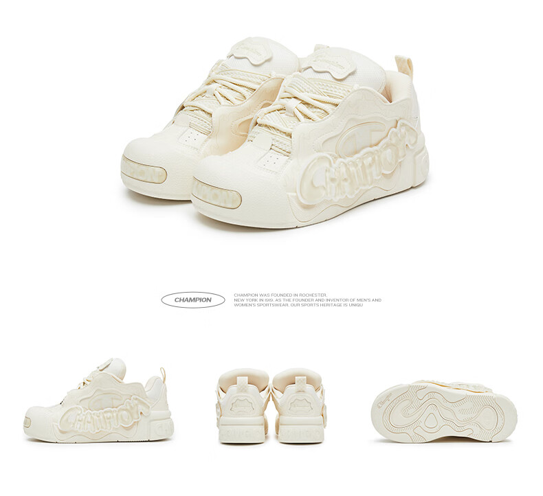 Champion American Champion Sneakers for Women And Men, Puffy Jelly Shoes, Thick-Soled Casual Loafers, 25SST17 15