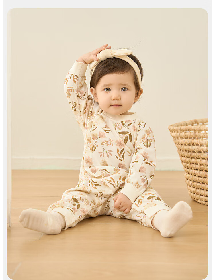 TONGTAI Newborn Onesie, Baby Clothes, Infant Romper, All-Season Children's Loungewear, Crawling Suit, Green, 59cm 13