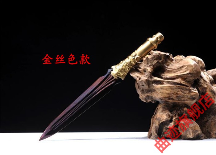 曲迹轻奢高端龙泉市霸王枪赵云枪头手工矛野猪武术红缨未开刃 原色款