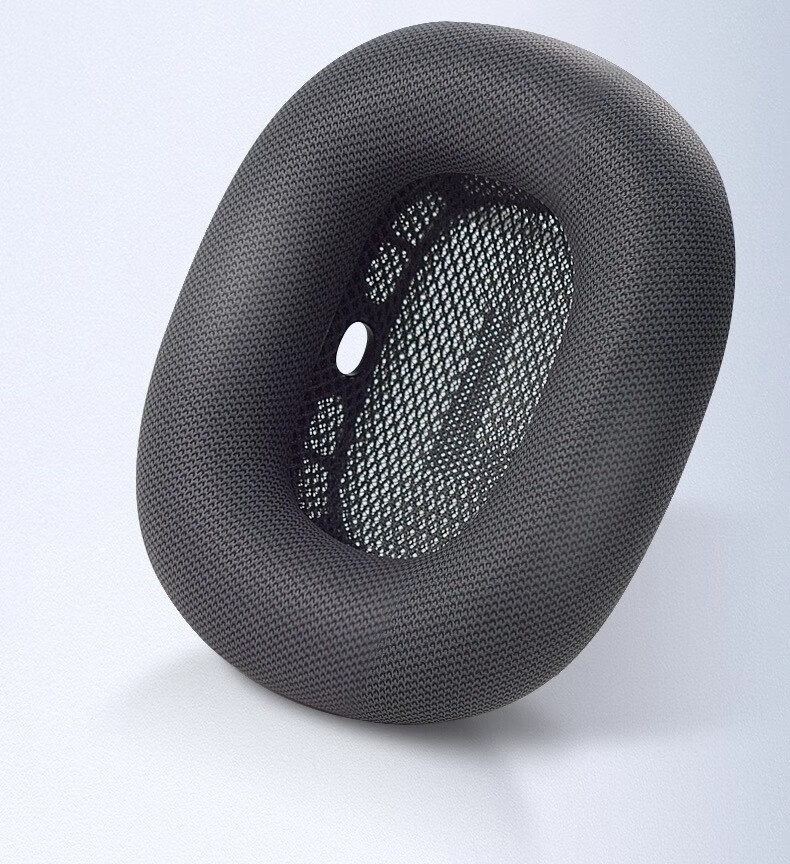 PENGGU Ear Tips Compatible with Apple AirPods Max, Universal Magnetic Foam Covers for First And Second Generation Apple Headphones, Protective Accessories, Mesh Fabric - Black 2