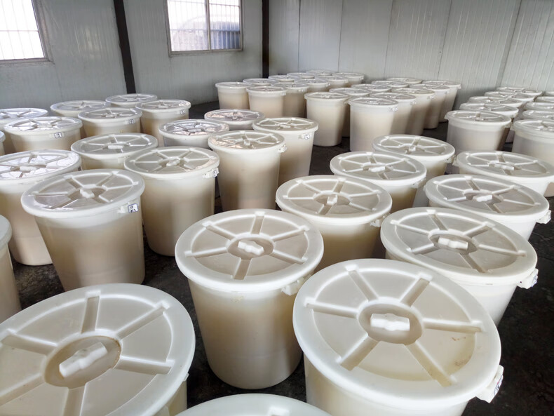 欣顺昊带盖发酵桶食品级塑料密封桶酿酒设备白酒葡萄酒啤酒米酒桶5个