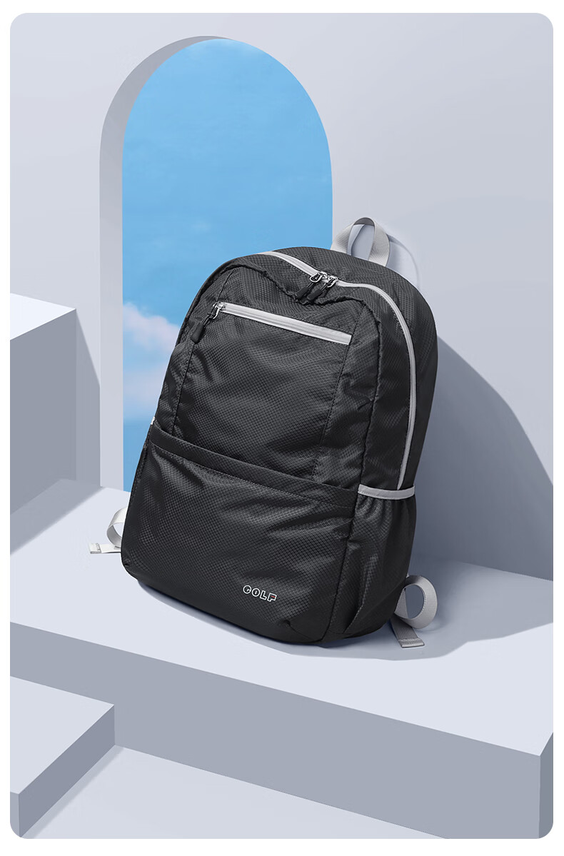 GOLF Foldable Backpack for Women And Men, Lightweight Water-Resistant Travel Bag, Outdoor Hiking Sports Fitness Pack 24