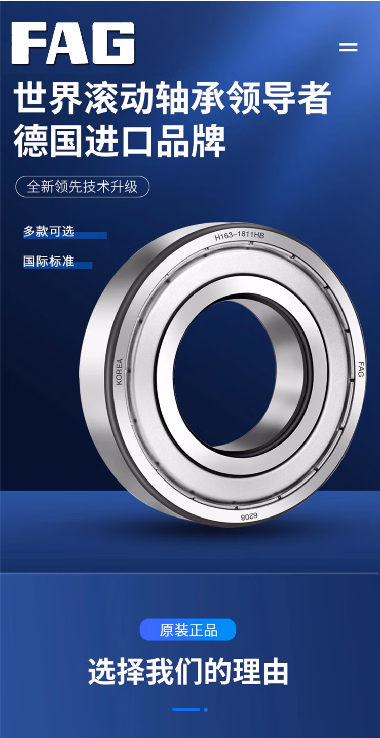 FAG进口轴承6213 6214 6215 6216 6217 6218 621