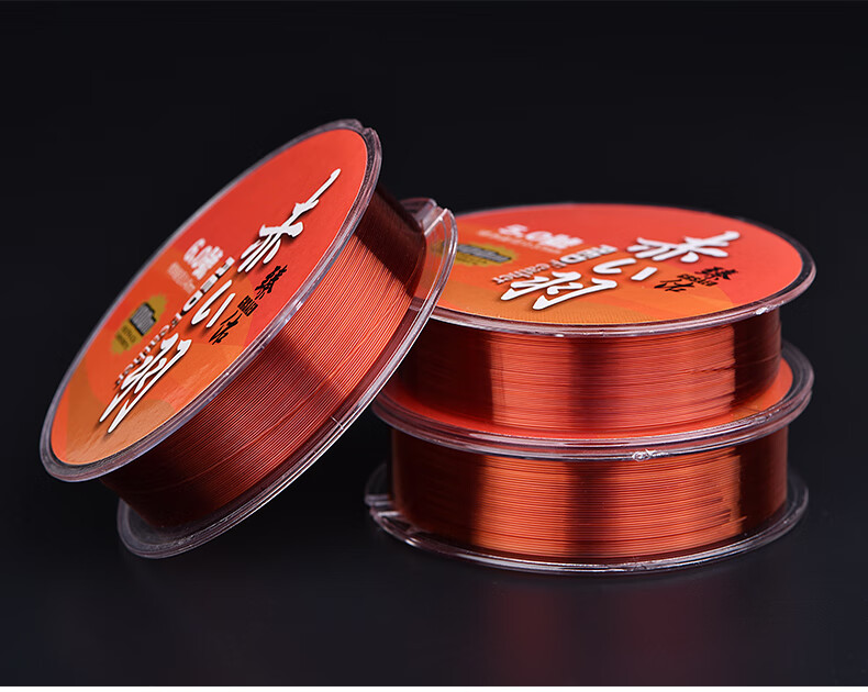 Grsaed Red Feather No. 2 Fishing Line, Main Line, Subline, Angling Supplies, Platform Fishing, Competitive, 100-Meter Nylon Line, Fishing 17