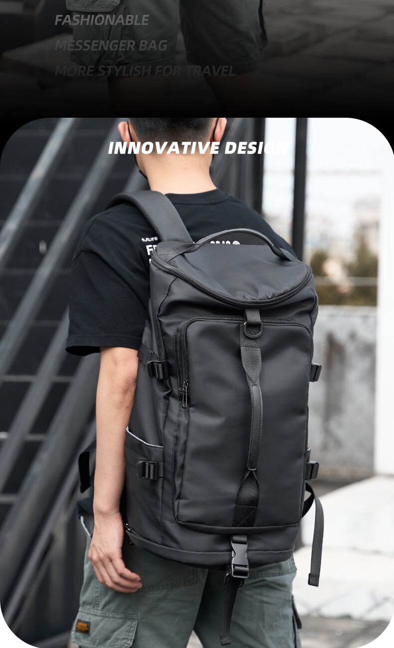 Fanzhe Men's Large Capacity Multifunctional Travel Backpack Shoulder Bag for Short Business Trips Hiking Mountaineering 4