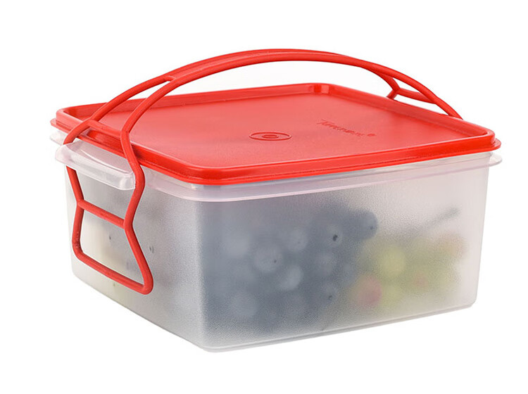 特百惠(tupperware)珍宝多用盒 冰箱密封冷藏保鲜盒盒 方形零食收纳