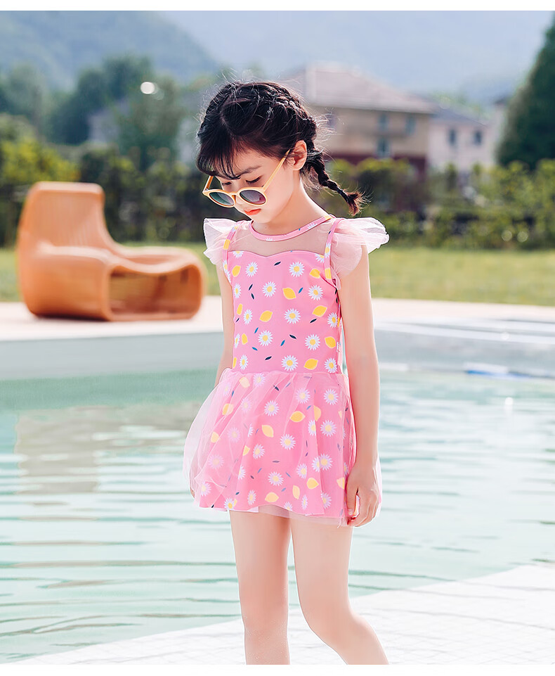 泳衣女中大童小公主裙游泳衣 儿童泳衣女夏2021年新款韩国小中大女童