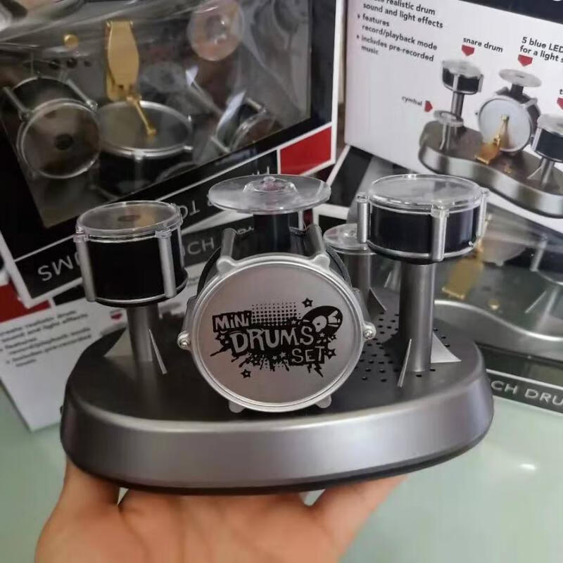 迷你手指架子鼓触摸式打击乐器玩具成年解闷玩具迷你架子鼓迷你架子鼓