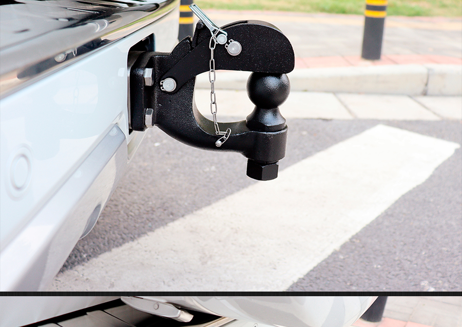 适用于15-22款长城哈弗h9后拖车钩流氓钩牵引越野专用杠不锈钢 25吨位