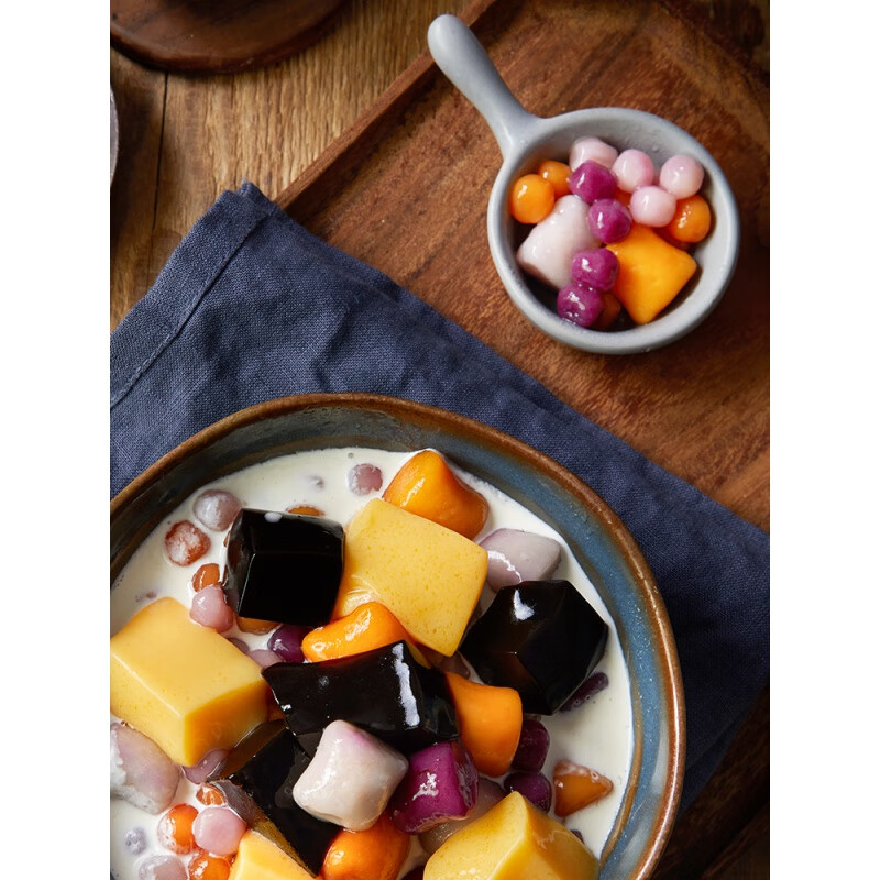 纯手工芋圆小丸子奶茶店专用鲜芋仙甜品大芋圆成品烧仙草套餐材料紫薯