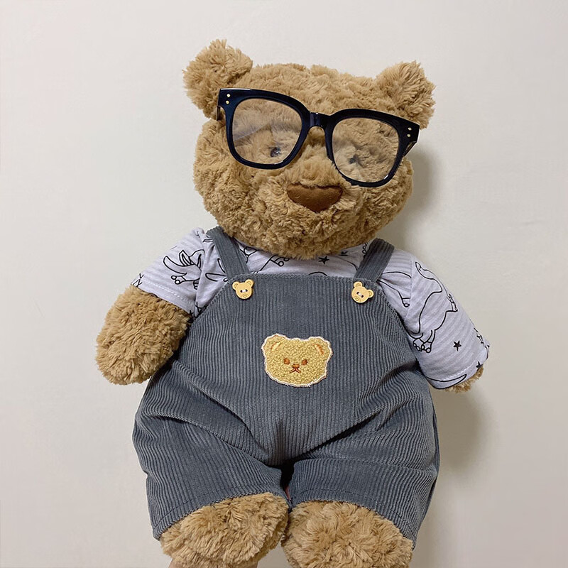 熊衣服 巴塞罗那熊衣服小熊背带裤泰迪熊t恤圣诞衣服泰迪熊衣服 小
