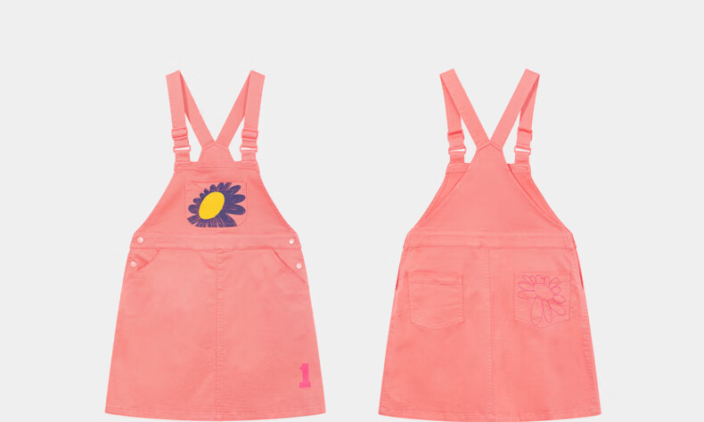M.Latin Children's Clothing Girls' Dress Summer 2024 New Style Big Girl Suspender Dress Denim Light Blue 110cm 19