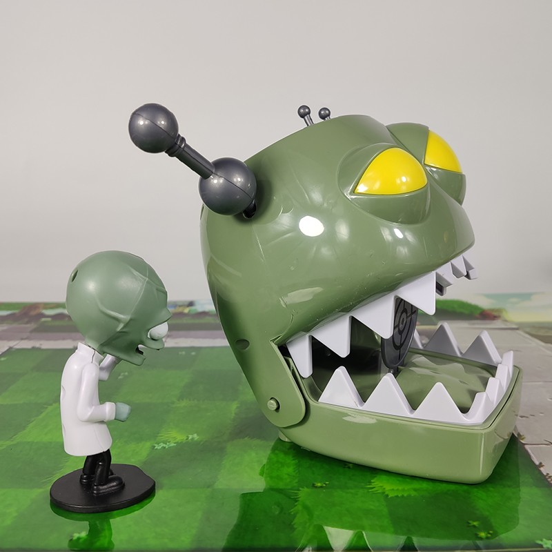 七夕情人节植物大战僵尸玩具大号僵王僵尸博士标靶巨人带一只小鬼机枪