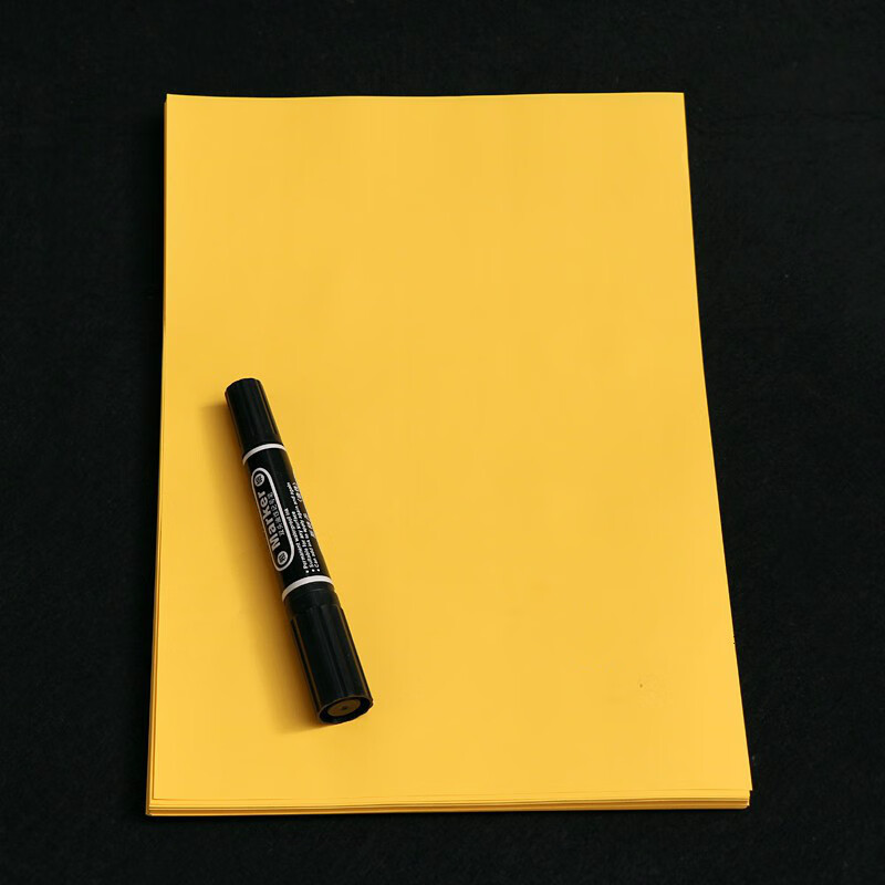 加厚a4黄表纸纸黄裱纸抄经写表文红色打表打印100张【图片 价格 品牌