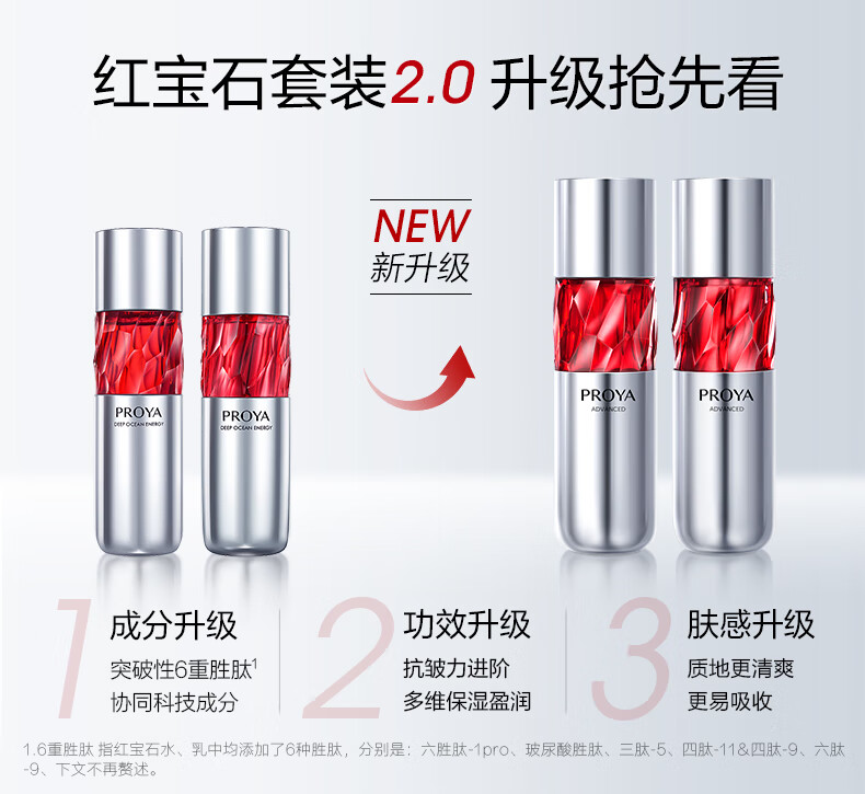 珀莱雅红宝石水乳套装  爽肤水+乳液 淡纹补水  生日礼物 生日礼物 红宝石水乳礼盒套装