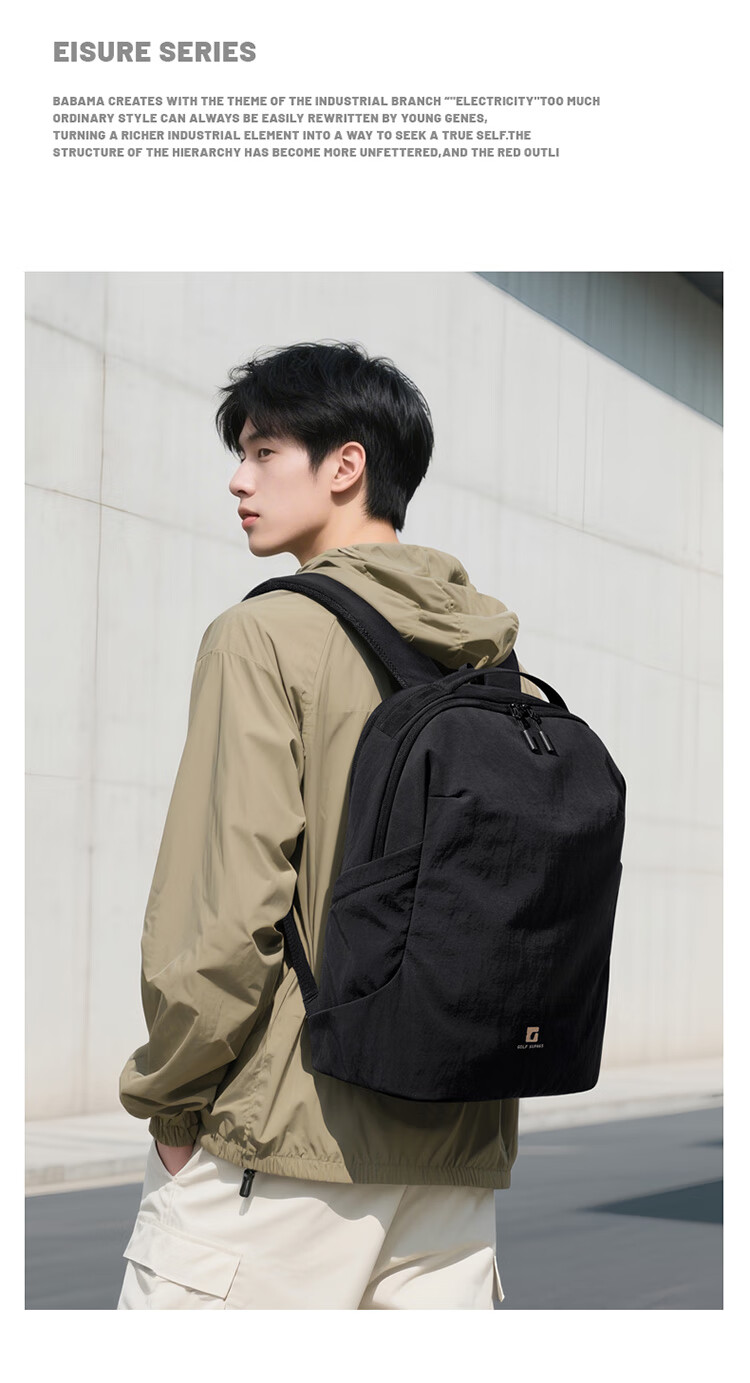 GOLF Unisex Lightweight 16-inch Laptop Backpack Travel Business Student Casual Sports Bag 4