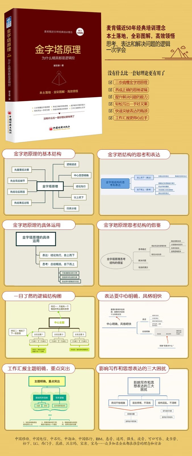 金字塔原理（本土实践版）：为什么精英50年经典麦肯锡谢玉雄培训都是逻辑控 谢玉雄 麦肯锡近50年经典培训理念 中国经济出版社 默认规格详情图片2