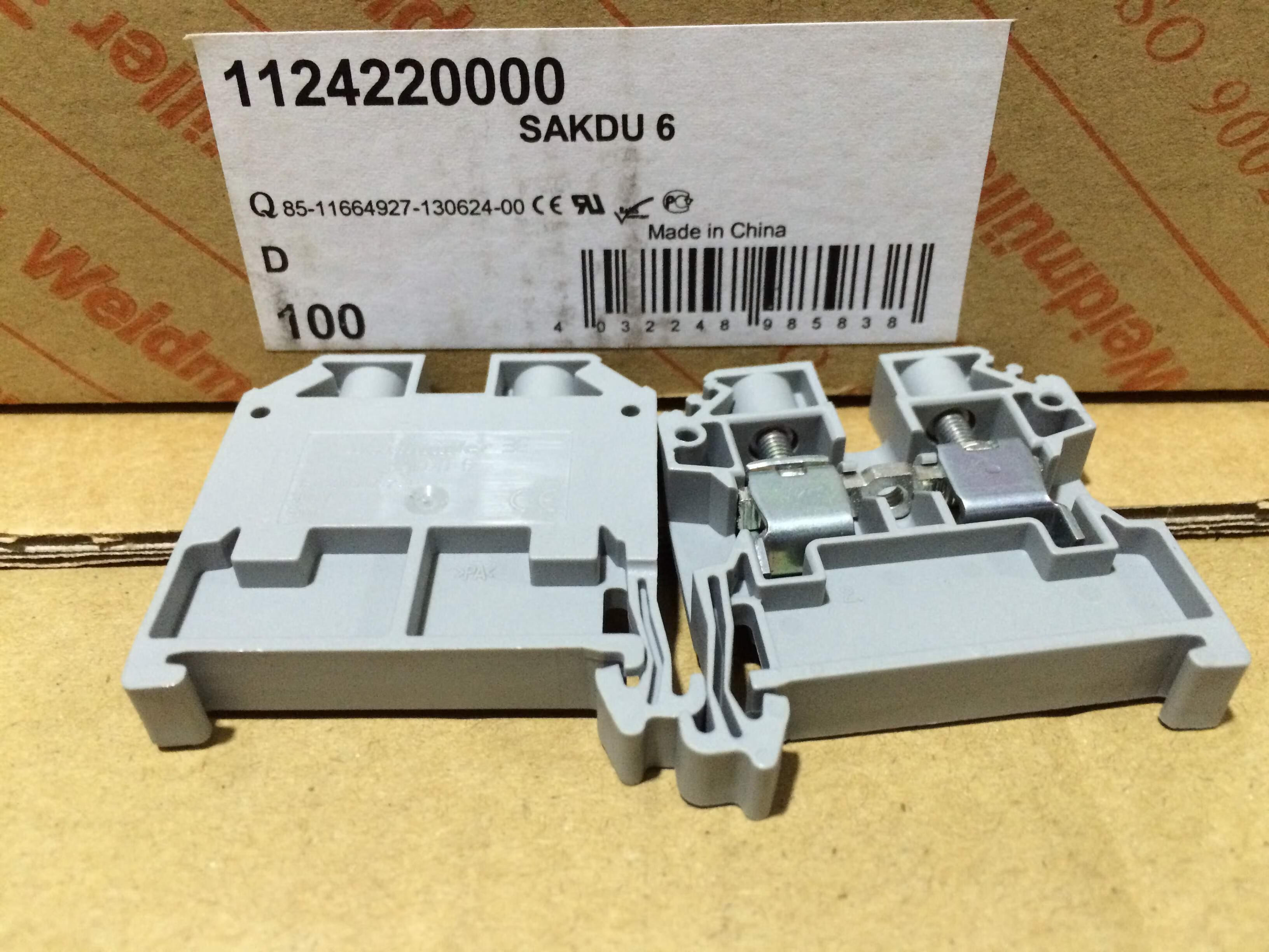 德国魏德米勒接线端子sakdu66mm2导轨端子台端子排1124220000