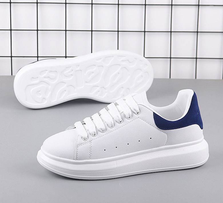 wonst春季麦卡伦潮流网红小白鞋增高运动休闲鞋情侣款板鞋 草绿色