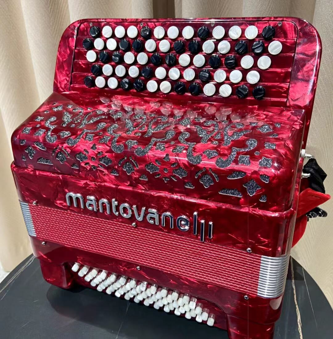 意大利品牌进口蒙塔里尼手风琴成人6096贝斯传统低音款巴扬手风琴定制