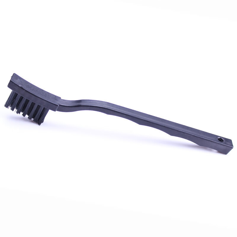 BAIGE Anti-Static Brush PCB Circuit Board Cleaning Brush Carbon Fiber Toothbrush Type Anti-Static Brush Medium Curved Handle 5pcs/Pack CW461531 3