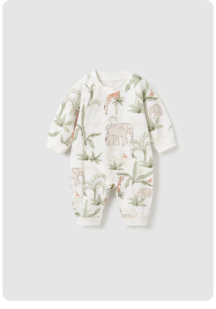 TONGTAI Newborn Onesie, Baby Clothes, Infant Romper, All-Season Children's Loungewear, Crawling Suit, Green, 59cm 20