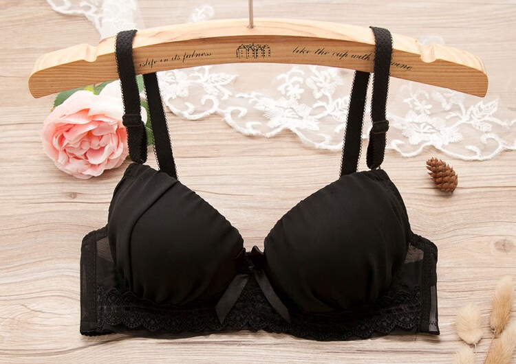 日系可爱少女文胸有钢圈小胸聚拢高中生大学生内衣中模杯胸罩薄款 881