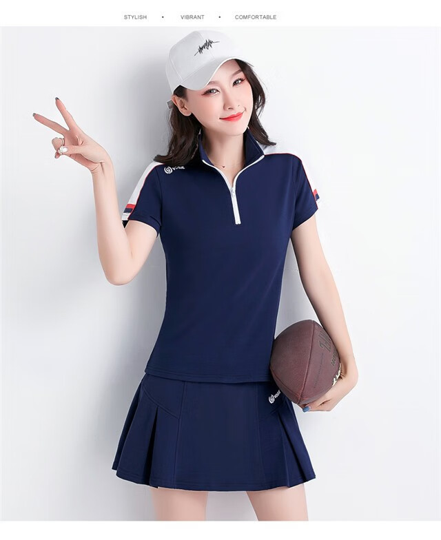 新款羽毛球服女运动裙套装夏季球服女网球裙短袖裤裙网球服休闲装 87