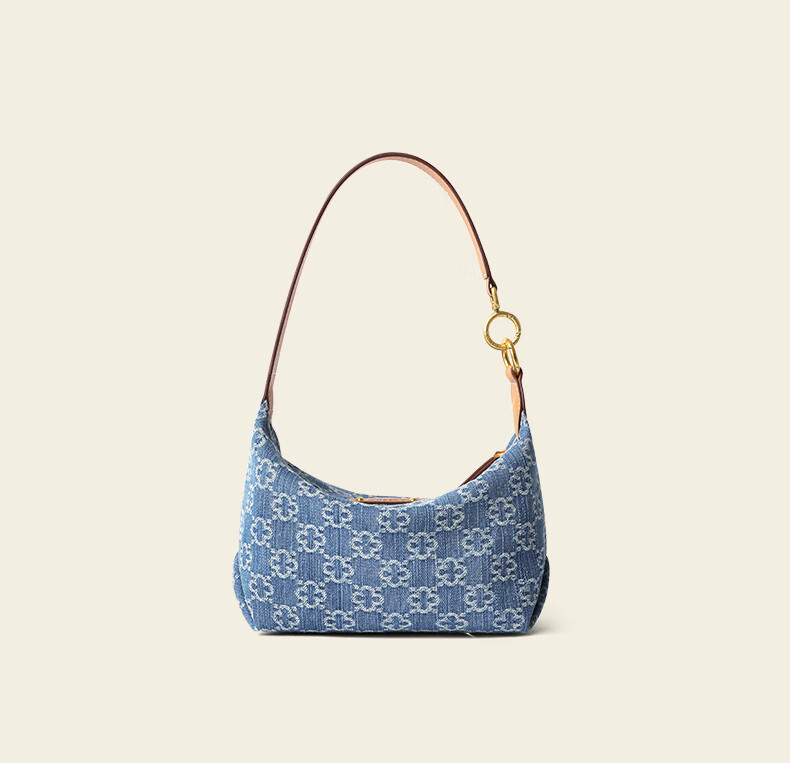 CASSILE Women's Shoulder Bag, Denim Commuter Large Capacity Light Luxury Underarm Bag, 520 Gift 16