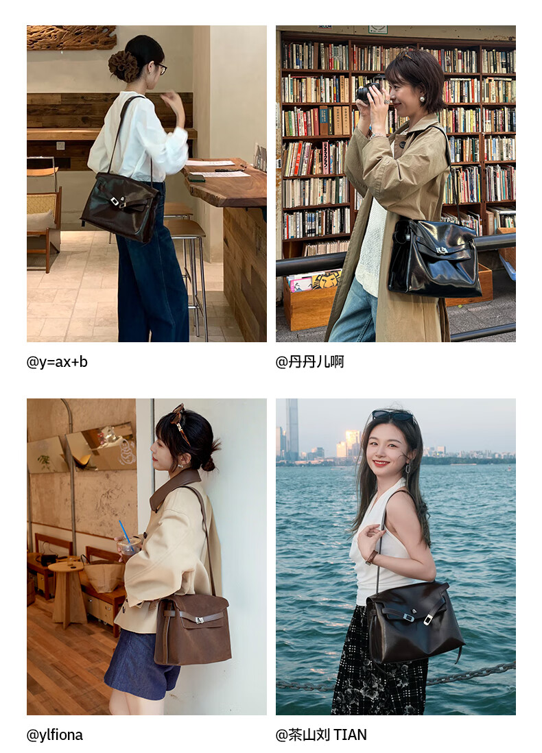 La Festin Xu Ruohan Style New Tote Bag Women Hug Bag Underarm Commuter Hobo Bag Birthday New Year Gift 3