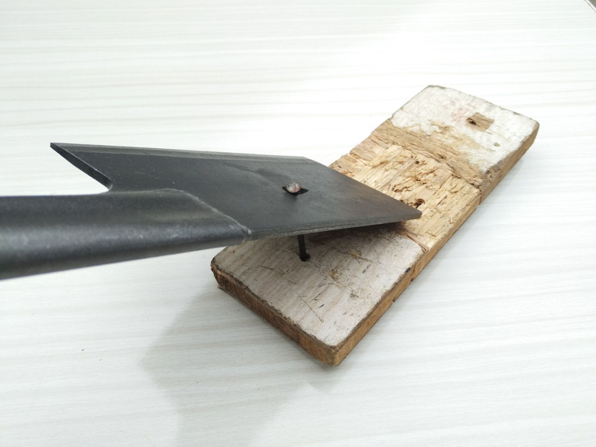 瓦刀砖刀砌墙刀双面砖刀抹泥刀泥匠瓦工砍砖头工具黑小圆头款