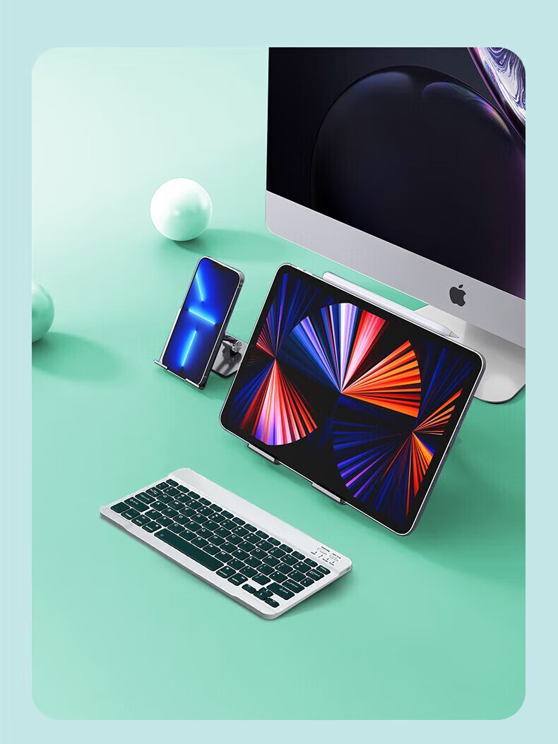 Soyin Apple iPad Pro Keyboard Protective Case 11-inch Magic Keyboard Mouse Set 2022/21/20/18 Models Tablet Stand Bluetooth External with Stylus Pen 18