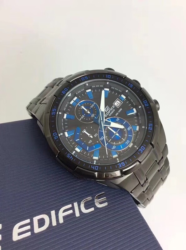 卡西欧手表男款运动摆秒红牛限量版钢带防水夜光机械型男表 efr-539d