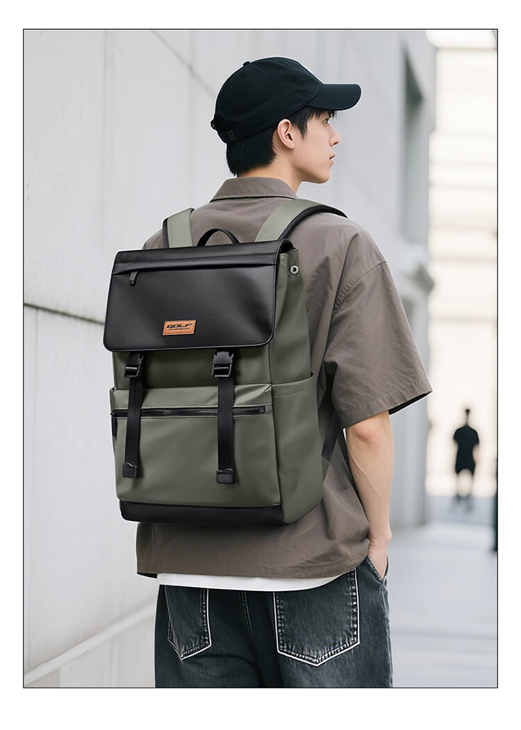 GOLF Casual Lightweight Men's Backpack Multifunctional Travel Bag Business Student School Bag 16-inch Laptop Bag 3
