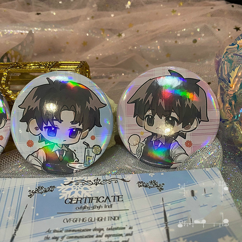 某某周边盛望江添木苏里周边吧唧徽章立牌挂件2个徽章58mm星幻膜金属