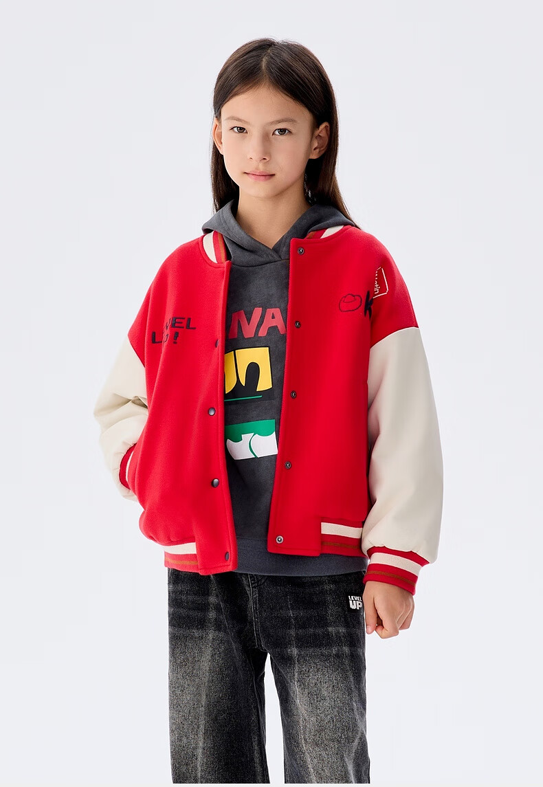 M.Latin Children's Outerwear Spring 2025 New Collection Boys And Girls Windproof Baseball Collar Jacket with Patchwork Desig 19
