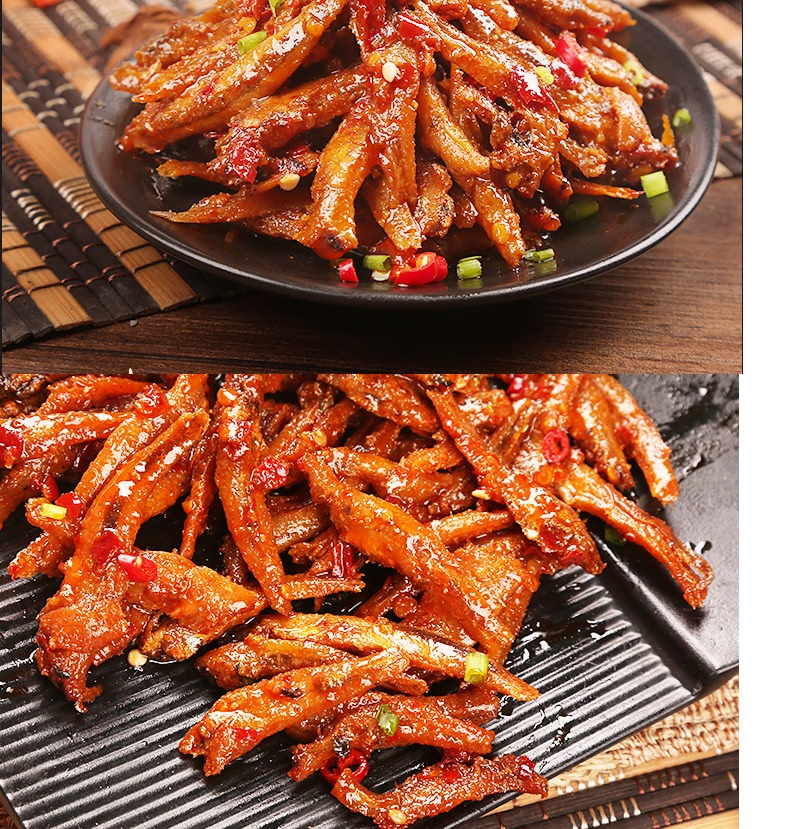 好来屋 显峰嚼味鱼霸香辣小鱼仔湖南特产麻辣鱼仔零食毛毛鱼干谢记多