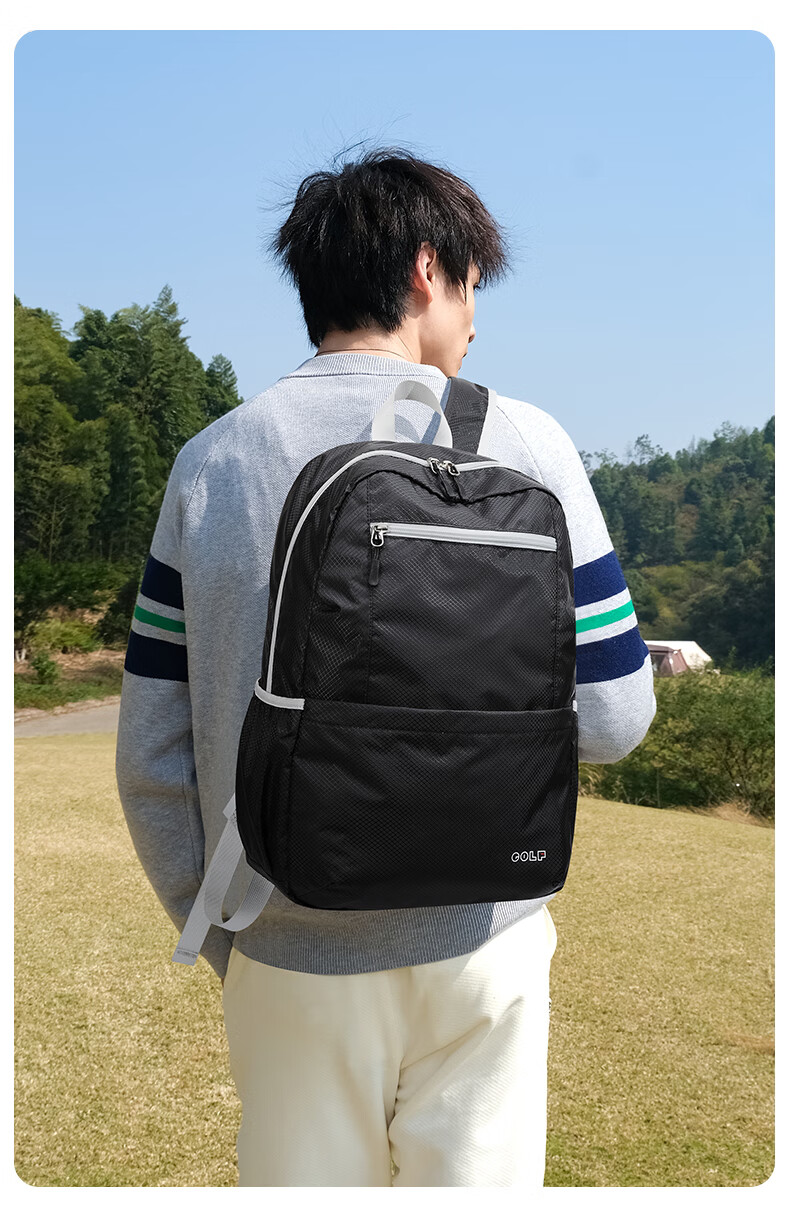 GOLF Foldable Backpack for Women And Men, Lightweight Water-Resistant Travel Bag, Outdoor Hiking Sports Fitness Pack 20