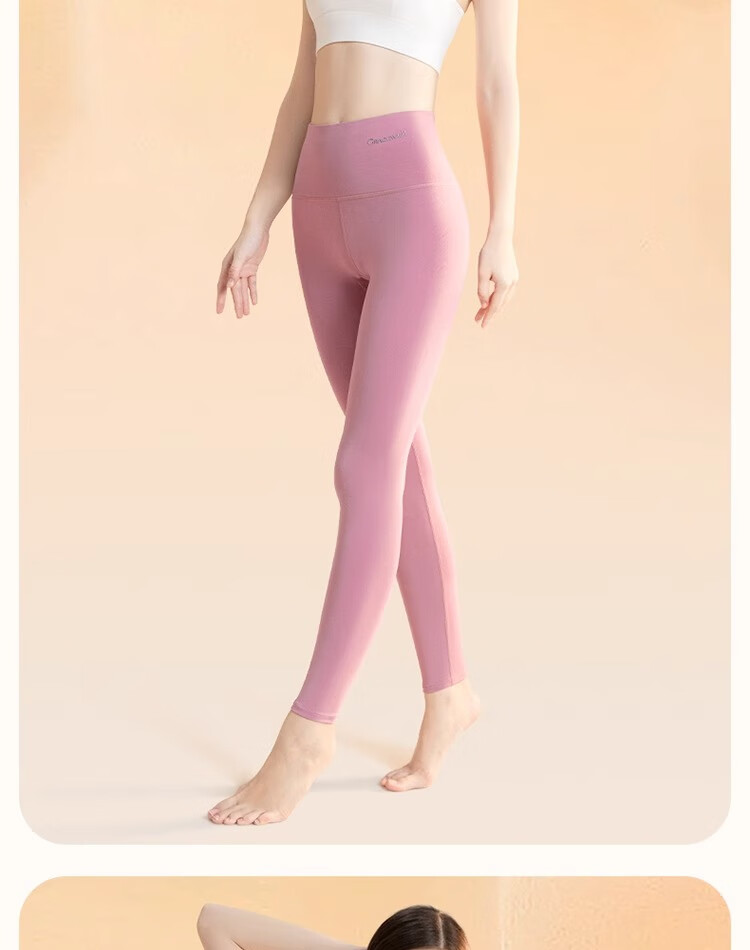GRACEWELL Women's Thermal Underwear, New Modal Warm Pants, Thin Sports Leggings, High-Waisted Pocket Magic Line Pants, Purple, L 17