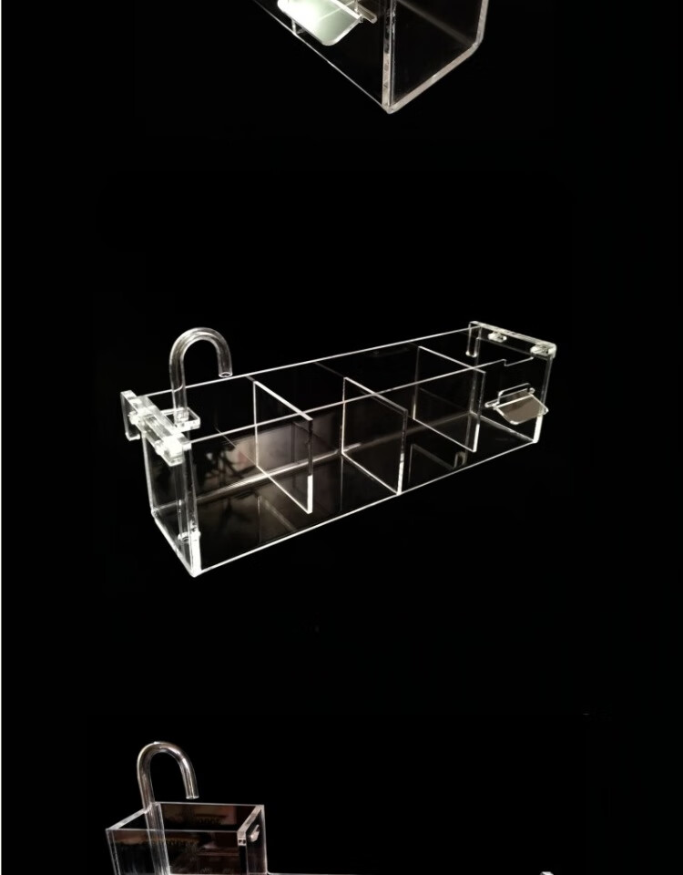 唐宠亚克力过滤盒储水式水幕式顶滤滴流鱼缸上置滴滤分离自制定制干湿