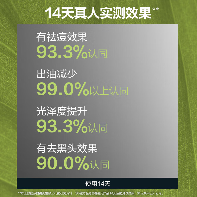 曼秀雷敦（Mentholatum）曼秀雷敦男士护肤套装洁面泡沫洁面乳清爽温和深层清洁 冰爽活炭150ml+控油抗痘150ml