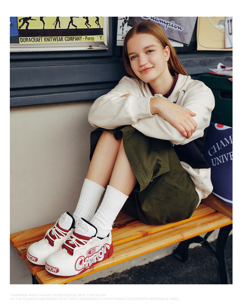 Champion American Champion Sneakers for Women And Men, Puffy Jelly Shoes, Thick-Soled Casual Loafers, 25SST17 11