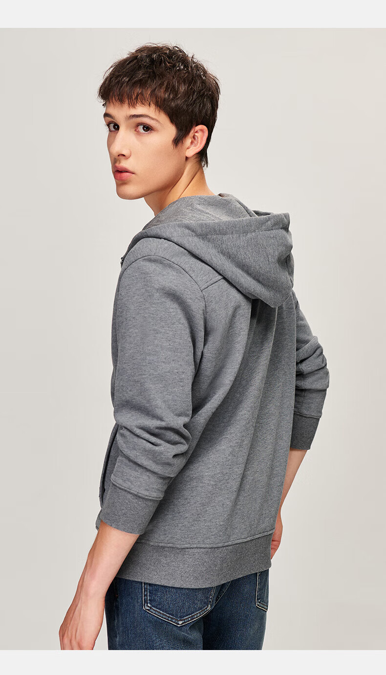 HAZZYS Men's Knitted Cardigan Hooded Jacket ASVZU0BDX28, Dark Navy Blue DN, 185/104A52 9