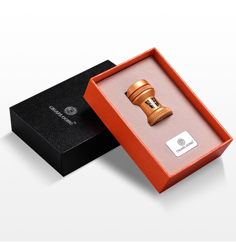 茄皇cigarking雪茄烟托克虏伯不锈钢旅行便携雪茄托雪茄烟具配件红色