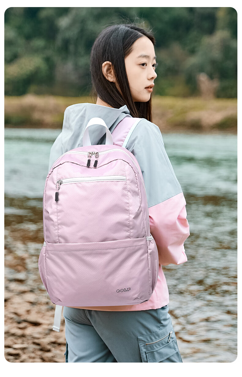 GOLF Foldable Backpack for Women And Men, Lightweight Water-Resistant Travel Bag, Outdoor Hiking Sports Fitness Pack 22