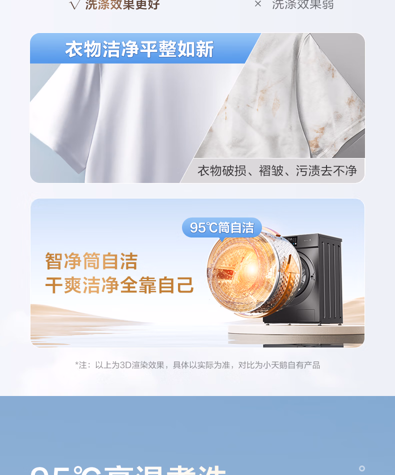 小天鹅洗衣机滚筒TG100V23PRO