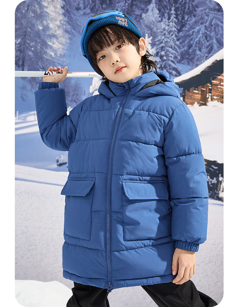 JEANSWEST Boys' Cotton Padded Jacket Autumn Winter 2025 Girls' Cotton Coat Warm Children's Cotton Clothes Windproof Winter Outerwear for Older Kids 7